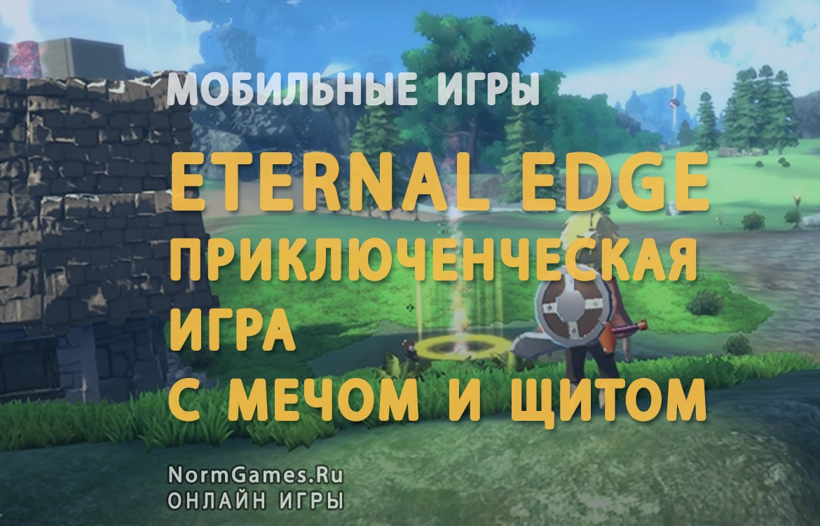 Игра Eternal Edge приключенческая RPG с мечом и щитом - NormGames